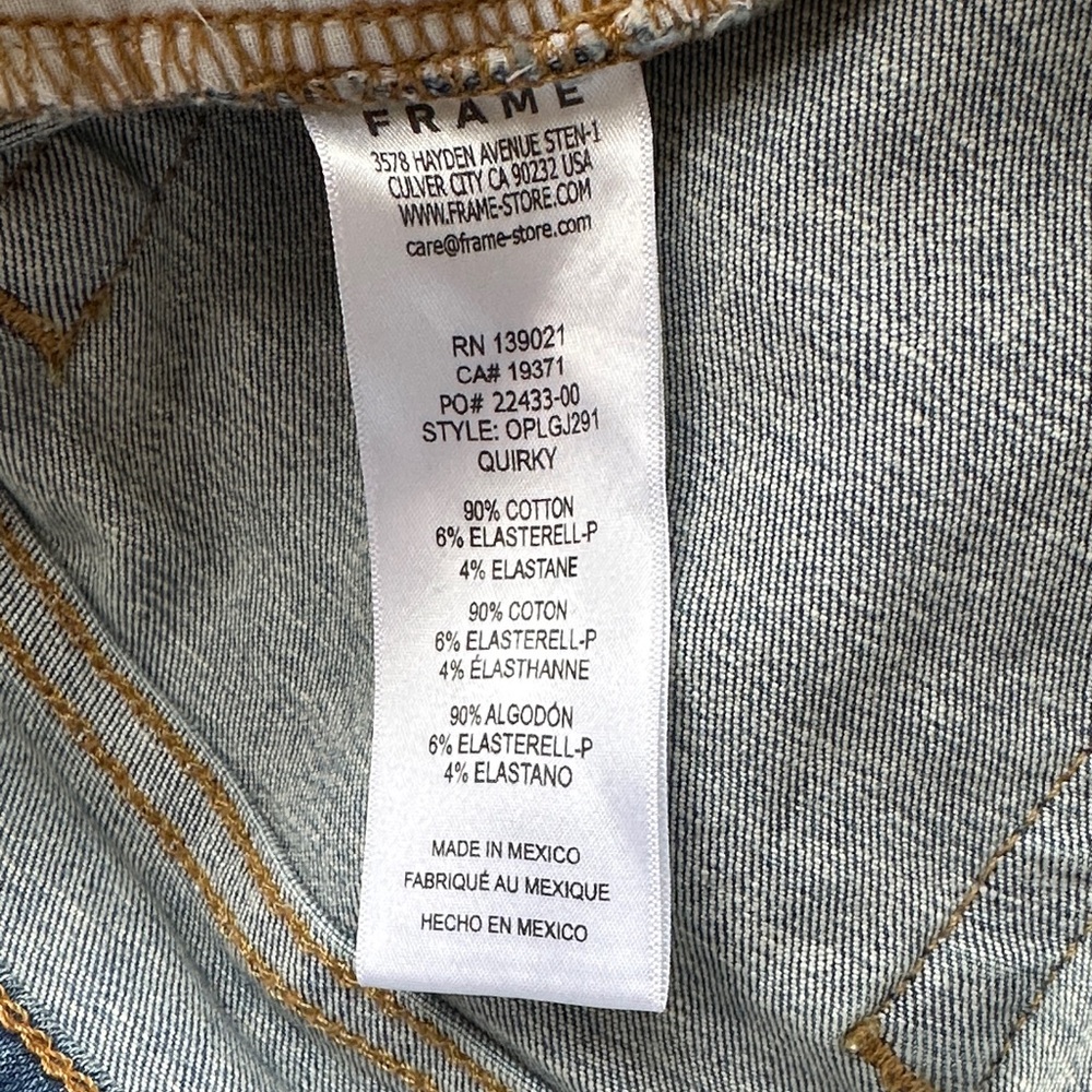 Frame Le Garcon Mid Rise Crop Boyfriend Jeans - Picture 10 of 11